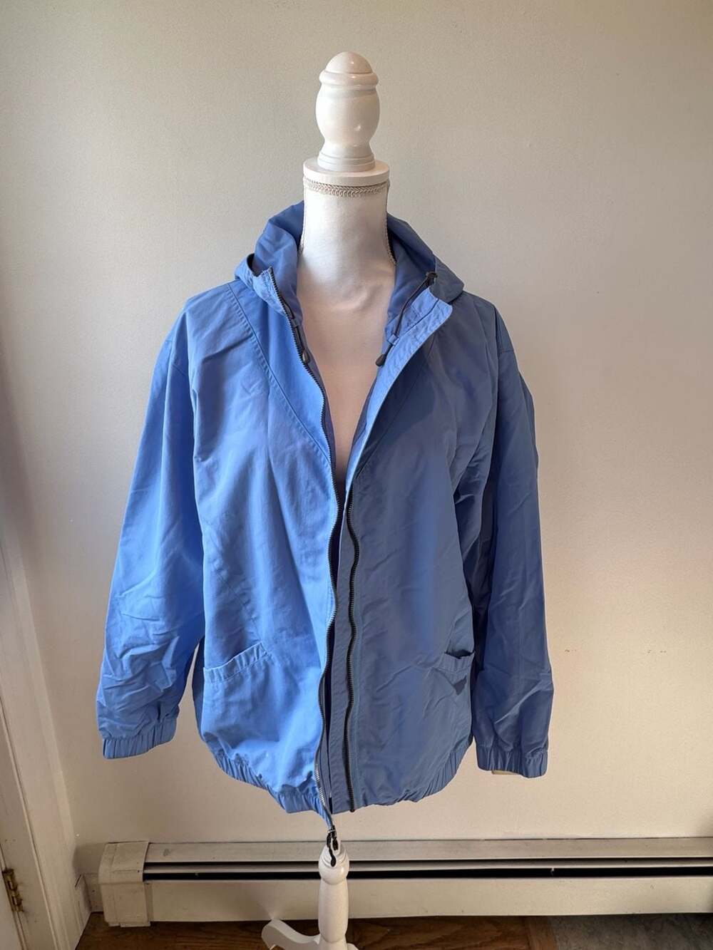 Guide Series Blue Windbreaker Hooded Full Zip Nylon